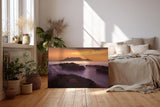 Sinus Art Wandbild 120x80cm Faszinierende Silhouette des Tafelbergs in goldener Abendstimmung