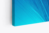 Paul Sinus Wandbild 120x80cm Blaues Bild Kunstvoll Fotokunst