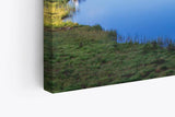 Paul Sinus Wandbild 120x80cm Bergsee Berge See Blau Gebirge Natur Tannenwald