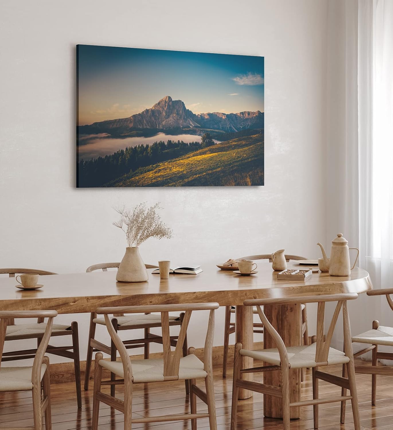 Paul Sinus Wandbild 120x80cm Alpen Berge Berglandschaft Himmel See Berggipfel