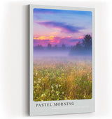 Paul Sinus Kunstdruck 40x60cm Pastel Morning Morgendämmerung über Wiese Where Light Kisses the Fields