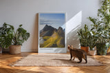 Paul Sinus Kunstdruck 40x60cm Vestrahorn Island mit dramatischer Felsformation und Lichtspiel