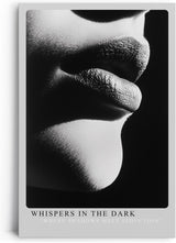 Paul Sinus Leinwandbild 40x60cm Flüstern in der Dunkelheit – Sinnliches Schwarz-Weiß-Porträt mit faszinierendem Licht-Schatten-Spiel