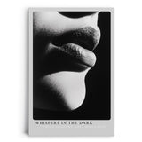 Paul Sinus Leinwandbild 40x60cm Flüstern in der Dunkelheit – Sinnliches Schwarz-Weiß-Porträt mit faszinierendem Licht-Schatten-Spiel