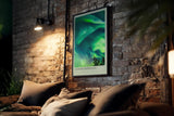 Paul Sinus Kunstdruck 40x60cm Aurora Borealis über Norwegen – Farben der Nacht am Himmel eingefangen