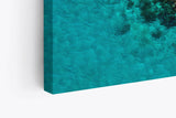 Paul Sinus Wandbild 120x80cm Insel in Herzform Malediven Türkis Meer Herz