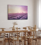 Paul Sinus Wandbild 120x80cm Lavendel Blumen Violett Lavendelfeld Abstrakt Kunstvoll
