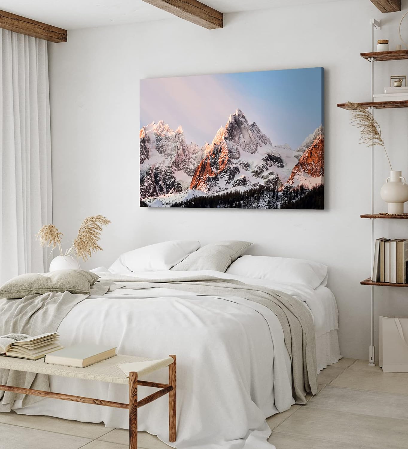 Paul Sinus Wandbild 120x80cm Alpen Gebirge Berge Gipfel Berggipfel Schneegipfel