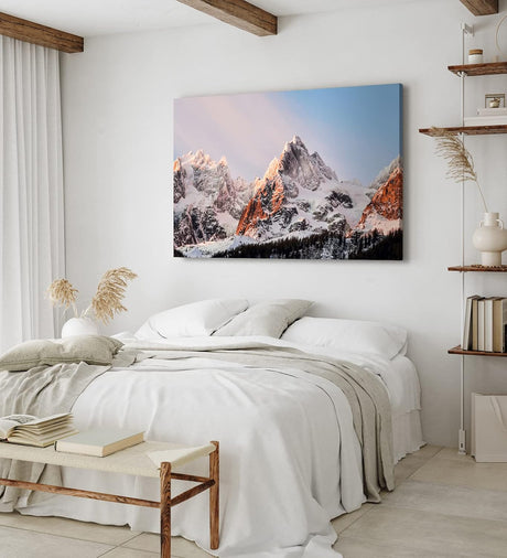 Paul Sinus Wandbild 120x80cm Alpen Gebirge Berge Gipfel Berggipfel Schneegipfel