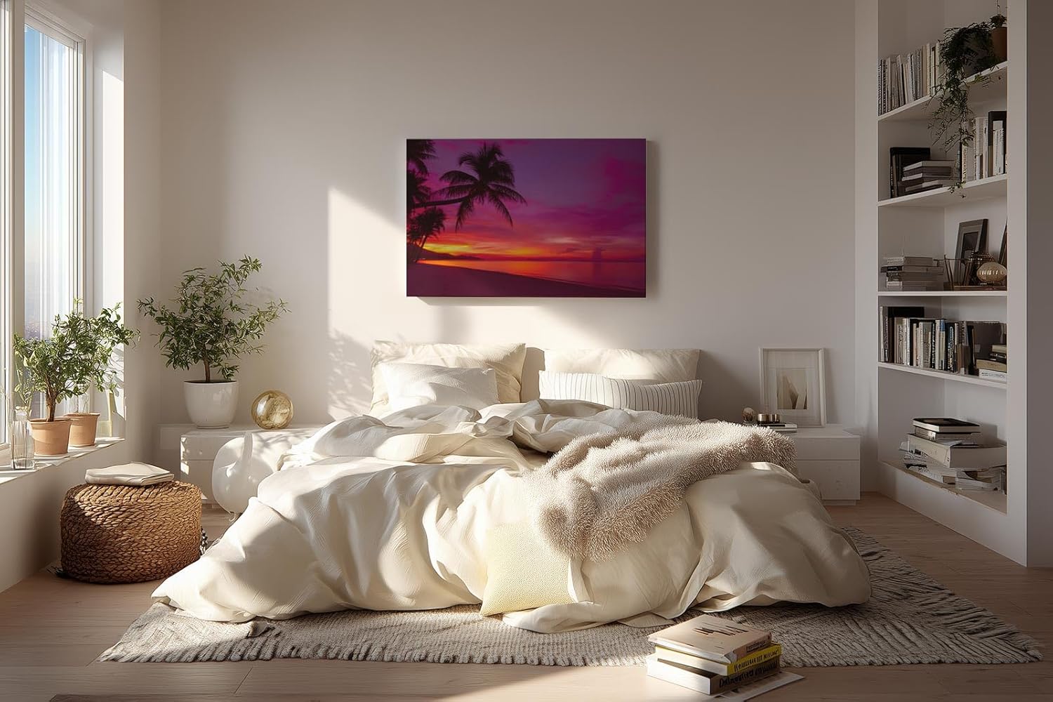 Sinus Art Wandbild 120x80cm Stimmungsvolles Motiv für Urlaubssehnsucht und exotisches Flair
