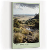 Paul Sinus Wandbild in 40x60cm weite Landschaft mit Gräsern und Panoramablick – atmosphärisches Naturmotiv für entspannte Wohnund Arbeitsräume