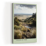 Paul Sinus Wandbild in 40x60cm weite Landschaft mit Gräsern und Panoramablick – atmosphärisches Naturmotiv für entspannte Wohnund Arbeitsräume