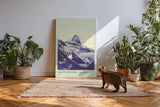 Paul Sinus Kunstdruck 40x60cm Matterhorn – majestätisches Bergpanorama in Wolken und Schnee
