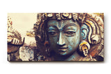 Sinus Art Wandbild 120x80cm Antike Skulptur mit ausdrucksstarkem Gesicht und handwerklicher Struktur