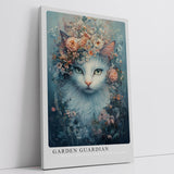 Paul Sinus Leinwandbild 60x90cm Blühende Katze mystisch elegant surreal kunstvolle Wandkunst sanfte Farben harmonisch detailreich faszinierend