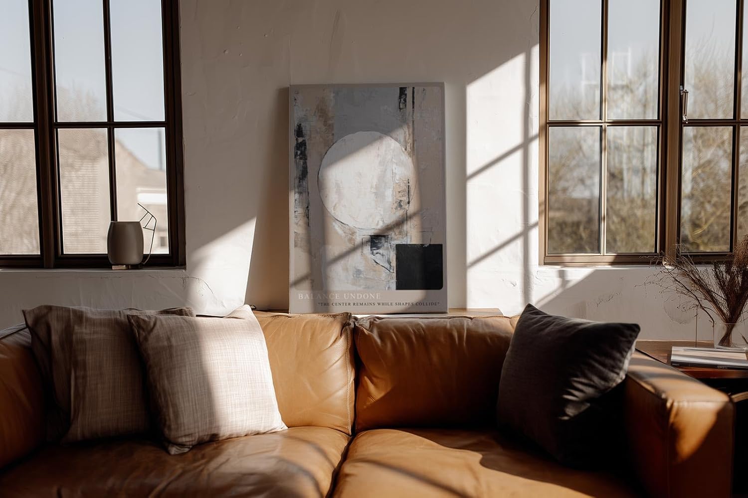Paul Sinus Wandbild in 40x60cm Balance Undone – Abstrakte Komposition mit geometrischen Formen in harmonischer Farbgebung