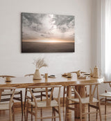Paul Sinus Wandbild 120x80cm Horizont Himmel Erde Sonnenuntergang schwarze Wüste