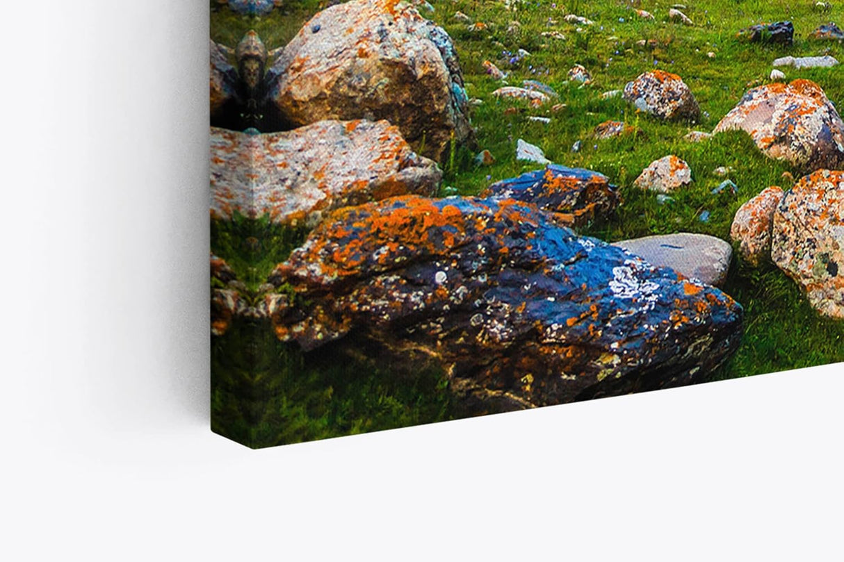Paul Sinus Wandbild 120x80cm Bach in den Alpen Berge Berglandschaft Gebirge