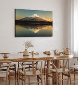 Paul Sinus Wandbild 120x80cm Fuji Berggipfel Japan Vulkan See Berg Schneegipfel