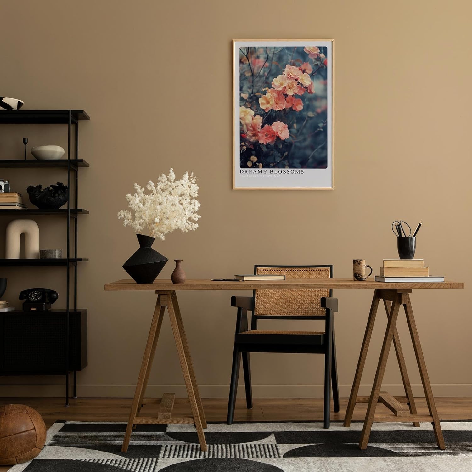 Paul Sinus Leinwandbild 40x60cm verträumte Blüten in sanften Frühlingsfarben mit weichem Bokeh – kunstvolles Leinwandbild für harmonische Raumgestaltung