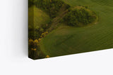 Paul Sinus Wandbild 120x80cm Grüne Wiese Landschaft Berge Natur Felder