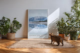 Paul Sinus Kunstdruck 40x60cm Bavarian Alps Germany Bergsee Spiegelung Alpen Natur Himmel Schnee