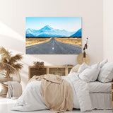 Paul Sinus Wandbild 120x80cm Aoraki Mount Cook Neuseeland Straße Berggipfel Berge