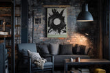 Paul Sinus Wandbild in 40x60cm The Impact – Ausdrucksstarke monochrome Kunst mit dynamischem Kreismotiv