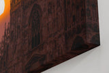 Sinus Art Wandbild 120x80cm Imposanter Dom mit dramatischem Himmel – Symbol für Geschichte und Ästhetik