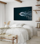 Paul Sinus Wandbild 120x80cm Speedboot aus der Luft Motorboot Sportboot Meer