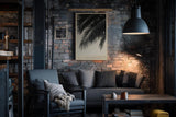 Paul Sinus Wandbild in 40x60cm Tropic Tones – harmonisches Palmenmotiv in sanften Sepiatönen auf Leinwand für stilvolle Raumgestaltung