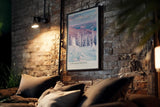 Paul Sinus Kunstdruck 40x60cm Carpathian Winter Romania Winterlandschaft Schnee Bäume Pastell