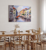 Paul Sinus Wandbild 120x80cm Italien Venedig Gondel Brücke Abstrakt Kunstvoll