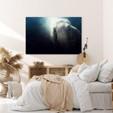 Paul Sinus Wandbild 120x80cm Elefant Tierfotografie Dunkel Fotokunst Kunstvoll