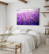Paul Sinus Wandbild 120x80cm Lavendelfeld Lavendel Blumen Violett Wildblumen Blüten