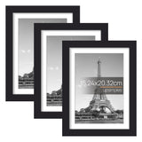 upsimples 3 Pack Bilderrahmen A4 Holz, Picture Frame Holz für Fotos, Bilder, Poster