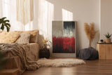 Paul Sinus Wandbild in 40x60cm The Order Within Chaos – Ausdrucksstarkes Kunstwerk mit klaren Farbblöcken und vertikaler Linienstruktur