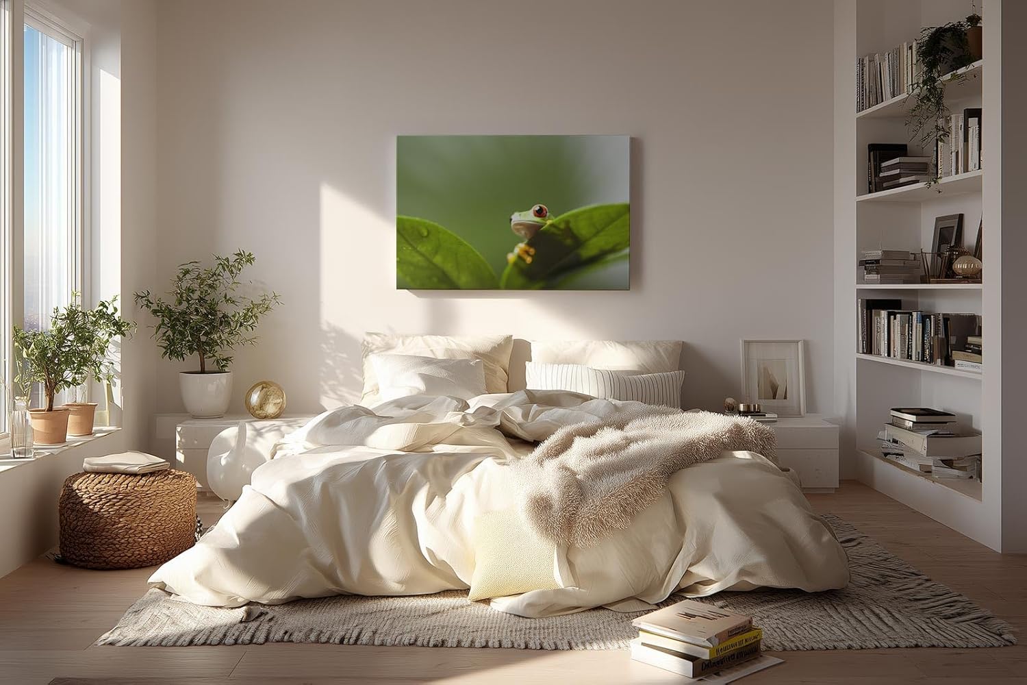Sinus Art Wandbild 120x80cm Faszinierendes Motiv aus der Tierwelt mit verspieltem Charakter