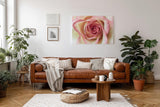 Sinus Art Wandbild 120x80cm Ästhetisches Rosenmotiv mit romantischer Ausstrahlung und Tiefe