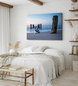 Paul Sinus Wandbild 120x80cm Meer Strand Horizont Harmonie Fotokunst Holzsteg