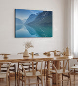 Paul Sinus Wandbild 120x80cm See Alpensee Alpen Berge Natur Blau