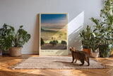 Paul Sinus Kunstdruck 40x60cm Val d'Orcia – Toskana-Panorama in goldenem Licht