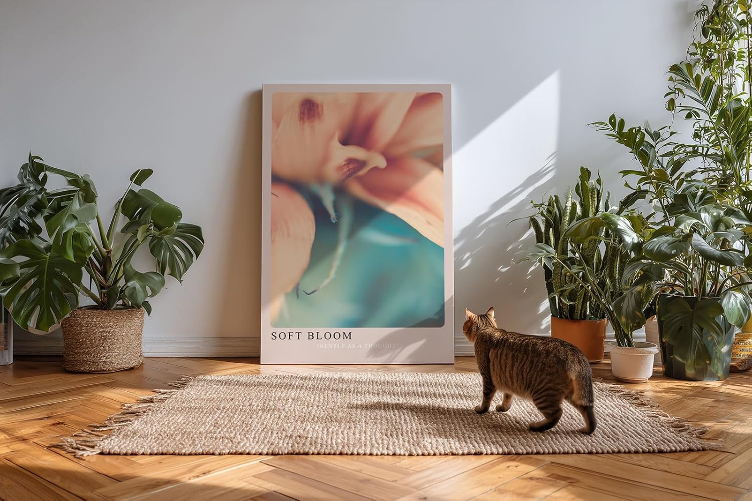 Paul Sinus Kunstdruck 40x60cm Soft Bloom – zarte Blüte in Pastellfarben mit weichem Fokus und verträumter Stimmung