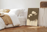 Paul Sinus 60x90cm Wandbild Sanfte Blüten in Sepia – Minimalistische Eleganz mit floraler Harmonie Blume