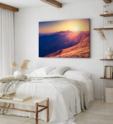 Paul Sinus Wandbild 120x80cm Berge Gebirge Sonnenuntergang Berglandschaft Natur