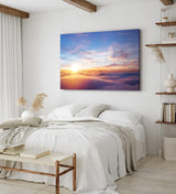 Paul Sinus Wandbild 120x80cm Über den Wolken Sonne Himmel Sonnenuntergang