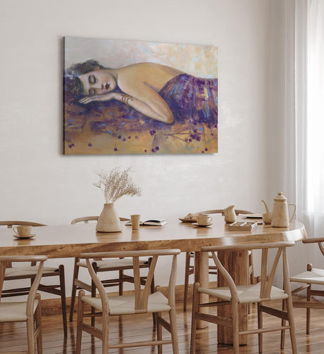 Paul Sinus Wandbild 120x80cm Schöne junge Frau Kunstvoll Liebe Lippen Kirschen