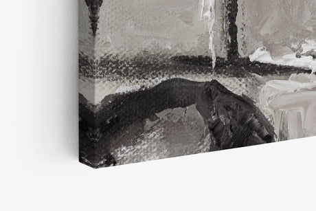 Wandbild 120x80cm Porträt eines Mannes Abstrakt Schwarz Weiß