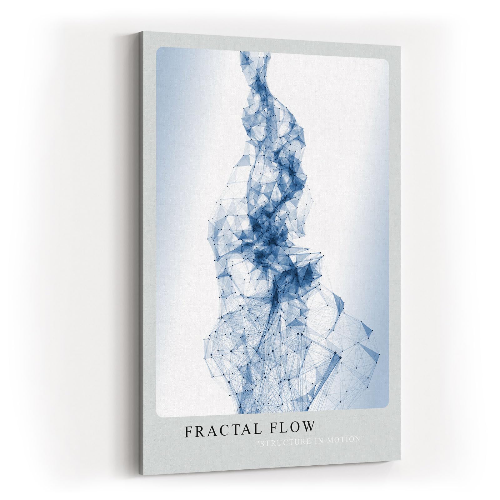 Paul Sinus Kunstdruck 40x60cm Fractal Flow – Geometrische Netzstruktur in fließender Bewegung