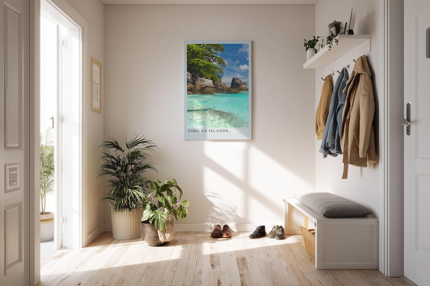 Paul Sinus Kunstdruck 40x60cm Similan Islands mit tropischer Küste in Thailand – Naturidylle am türkisblauen Wasser